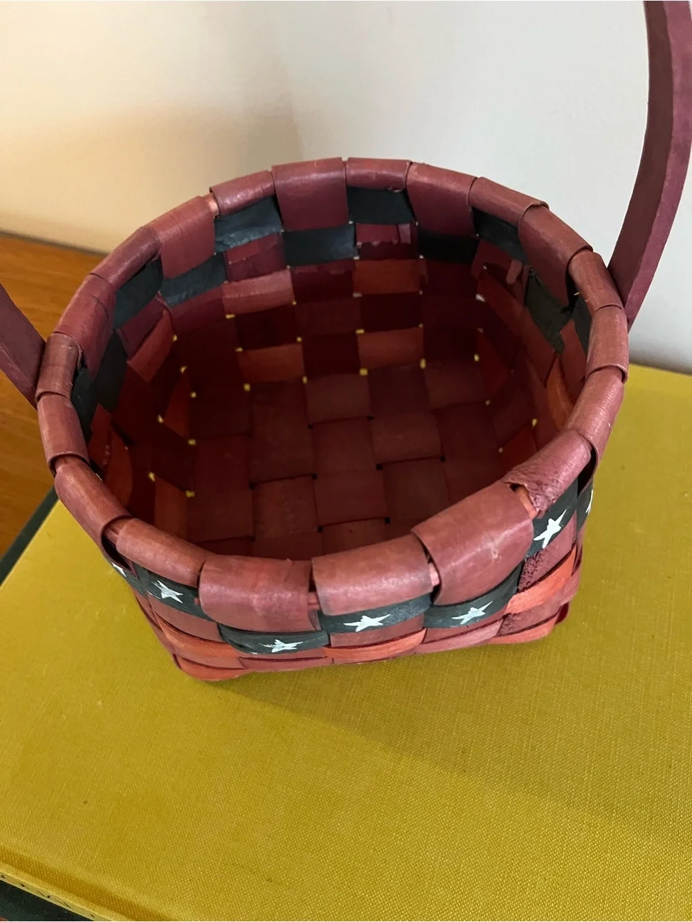 Woven Stars and Stripes Basket